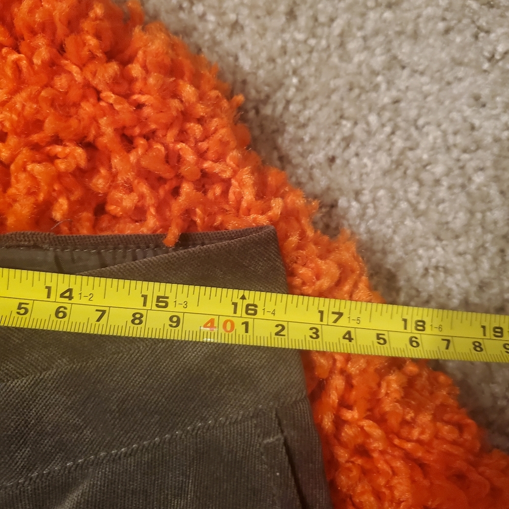 Coldwater Creek Olive Green Corduroy Pants Size 12 - Picture 4 of 9